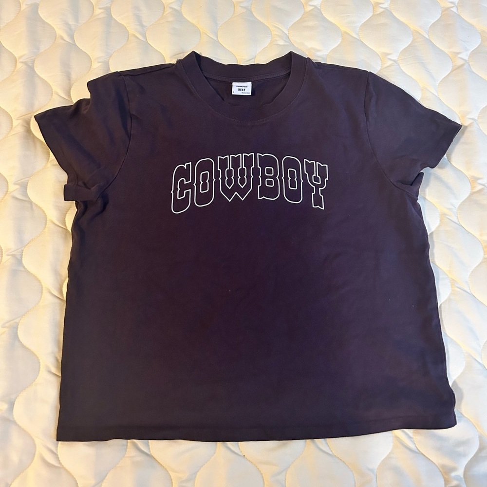 Aritzia Sunday Best Cowboy T-shirt size L